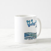 Be a Voter Mug Kaffeetasse (VorderseiteRechts)