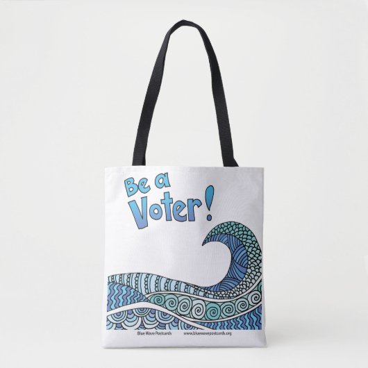 Be a Voter Tote Tasche (Vorderseite)