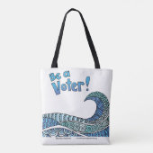 Be a Voter Tote Tasche (Rückseite)