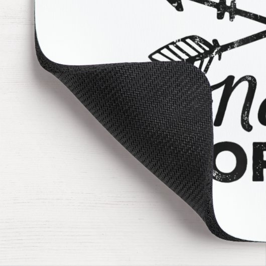 Be A Warrior Not A Worrier Motivational Insrationa Mousepad (Ecke)