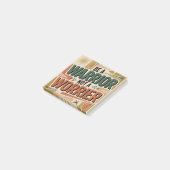 Be A Warrior, Not A Worrier Post-it Klebezettel (angewinkelt)