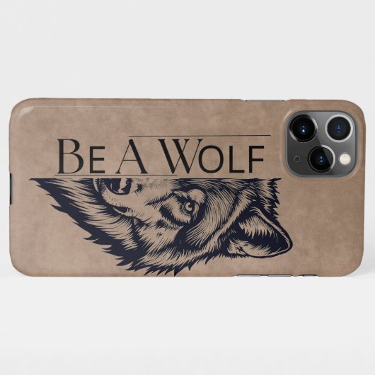 Be a wolf iPhone hülle (Rückseite (Horizontal))