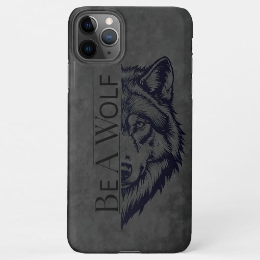 Be a wolf iPhone hülle (Rückseite)