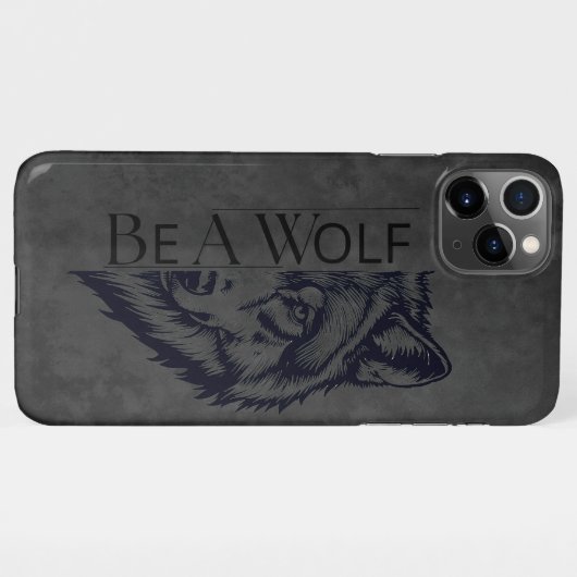 Be a wolf iPhone hülle (Rückseite (Horizontal))