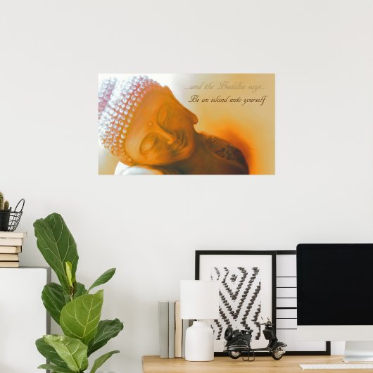 Be an island... poster (Heimbüro)