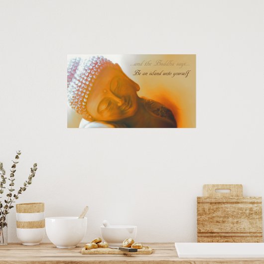 Be an island... poster (Küche)