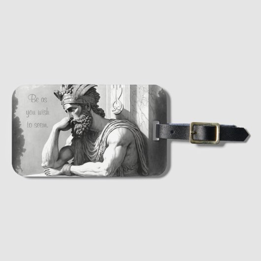 Be as you wish to seem gepäckanhänger (Vorderseite (Horizontal))