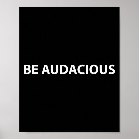 Be Audacious Essential Clothes _ Christmas, New Ye Poster (Vorne)