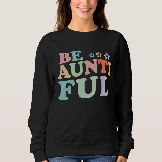 Be auntie ful Aunt Vintage floral Sweatshirt (Vorderseite)