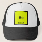 Be - Beowulf Funny Chemistry Element Symbol T-Shir Truckerkappe (Vorderseite)