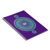 "BE" Blue/Green Custom Mandala Mantra Notizblock (Rechte Seite)