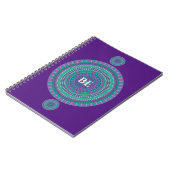 "BE" Blue/Green Custom Mandala Mantra Notizblock (Linke Seite)
