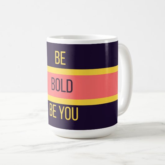 Be Bold — 90s Maximalist Mug | Retro  Kaffeetasse (VorderseiteRechts)