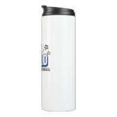 BE BOLD - Blue Motivierend Tumbler Thermosbecher (Nach rechts gedreht)