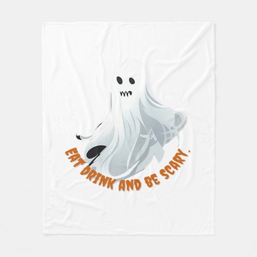 Be Boos Eat Drink And Be Scary Classic  Fleecedecke (Vorderseite)