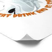 Be Boos Eat Drink And Be Scary Classic Poster (Ecke)