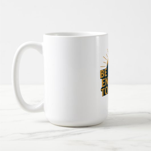 Be Brave Enough to Begin - Motivational Mountain Kaffeetasse (Links)