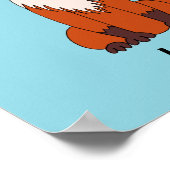 "Be Brave" Fox Poster (Ecke)