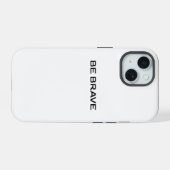 BE BRAVE iPhone 15 HÜLLE (Rückseite (Horizontal))