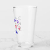 Be Brave Strong True Typography Glas (Links)