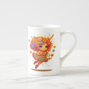 "Be Bright, Be Beautiful" große Tasse - Whimsical