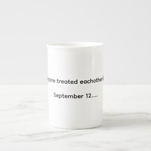 Be Calm 12. September Tasse (Vorderseite)