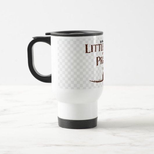 BE CALM & WATCH LITTLE HOUSE ON THE PRAIRIE Mug Reisebecher (Links)