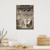 Be Charles Darwin Poster (Küche)