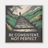 Be Consistent, Not Perfect Magnet (Vorne)