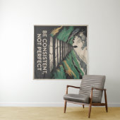 Be Consistent, Not Perfect Wandteppich (Beispiel (Horizontal))