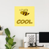 Be Cool, Bee Gifts ,I Love Bee, Beekeeping Gift Poster (Heimbüro)