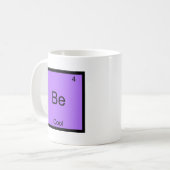 Be - Cooler Chemie Element Symbol Funny Kaffeetasse (Vorderseite Links)