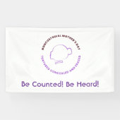 Be Counted Be Heard Noncustodial Mothers Bannor Banner (Horizontal)