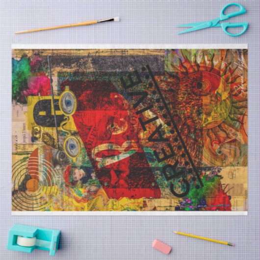 Be Creative Collage von Edward Martin Seidenpapier (Basteln)