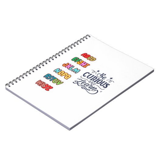 BE CURIOUS AND LEARN NOTIZBLOCK (Linke Seite)