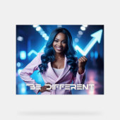 BE DIFFERENT ACRYLSCHILD (Vorderseite)