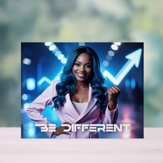 BE DIFFERENT ACRYLSCHILD (Neutral)