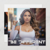 BE DIFFERENT EINLADUNG (Vorne/Hinten)