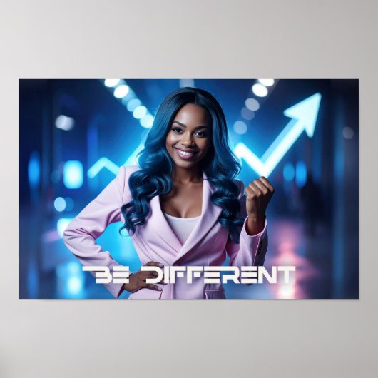 BE DIFFERENT POSTER (Vorne)