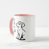 Be Different Smart Dog Mug – Inspiring Minimal Pet Tasse (Vorderseite Links)