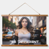 BE DIFFERENT WANDTEPPICH MIT HOLZRAHMEN (Vorne)