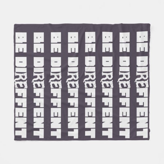 Be Direffent Fleecedecke (Vorderseite (Horizontal))