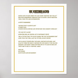 Be Encouraged - Poster
