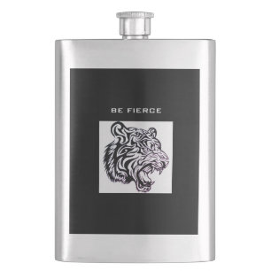 BE FIERCE TRIBAL TIGER Classic Flask Flachmann