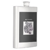 BE FIERCE TRIBAL TIGER Classic Flask Flachmann (Rechts)
