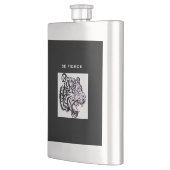 BE FIERCE TRIBAL TIGER Classic Flask Flachmann (Links)
