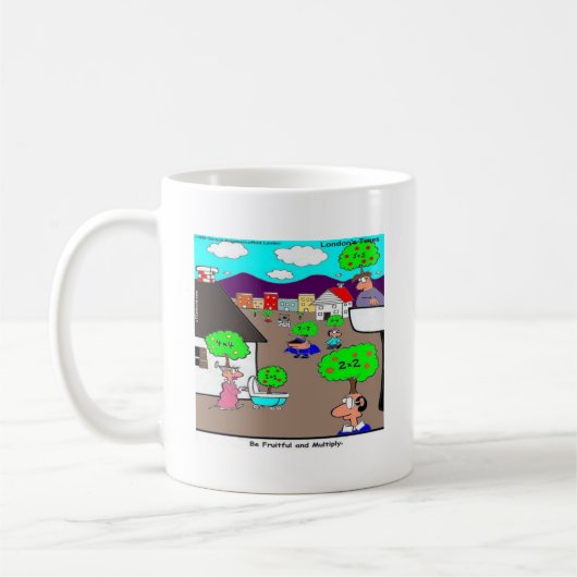Be Fruitful & Multiply Funny Kaffeetasse (Links)