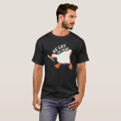 Be Gay Do Crime Lgbtq Duck Gänse Lgbt Pride Monat T-Shirt (Vorne ganz)