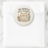 Be Gentle With Yourself Cat Sticker (Tasche)