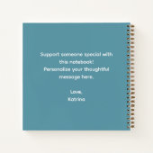 Be Gentle With Yourself Spiral Notebook Notizblock (Rückseite)